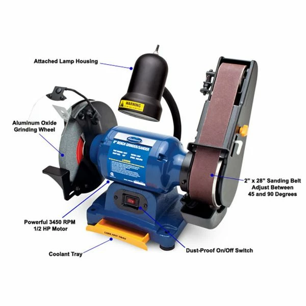 Flash Sale ๐ Eastwood 1/2HP 8in Combination Bench Grinder And Belt Sander ๐ 2 Flash Sale ๐ Eastwood 1/2HP 8in Combination Bench Grinder And Belt Sander ๐ - Image 2
