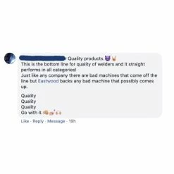 Best Sale 🛒 Eastwood 200 Amp Multi-Process Welder And 60 Amp Versa-Cut Plasma Cutter Plus Welding Cart 🌟 -Eastwood - shop p20569 elite 200i welder social comment 1