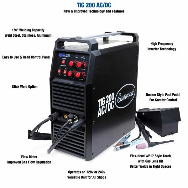 Hot Sale 😀 Eastwood 200 AMP TIG Welder And 60 Amp Versa-Cut Plasma Cutter Combo 🎁 3 Hot Sale 😀 Eastwood 200 AMP TIG Welder And 60 Amp Versa-Cut Plasma Cutter Combo 🎁 - Image 3
