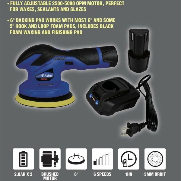 Top 10 ๐ Astro Pneumatic 12V Cordless Variable Speed Palm Polisher With 2 Batteries 3026 ๐ 2 Top 10 ๐ Astro Pneumatic 12V Cordless Variable Speed Palm Polisher With 2 Batteries 3026 ๐ - Image 2