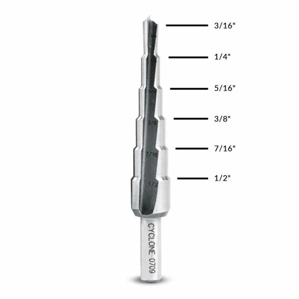 Best Pirce 🎉 Evolution Power Tools Straight Flute Step Drill 3/16 In. To 1/2 In. SD 6 👏 2 Best Pirce 🎉 Evolution Power Tools Straight Flute Step Drill 3/16 In. To 1/2 In. SD 6 👏 - Image 2