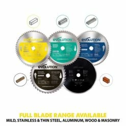 New ✔️ Evolution Power Tools 10 In. Stainless X 66T X 1 In. Arbor 10BLADESSN 🧨 -Eastwood - shop p58383 2 1