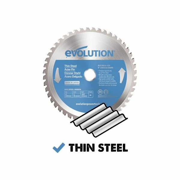 Best Pirce ๐ฏ Evolution Power Tools 9 In. Thin Steel X 68T X 1 In. Arbor 230BLADETS ๐ฏ 2 Best Pirce ๐ฏ Evolution Power Tools 9 In. Thin Steel X 68T X 1 In. Arbor 230BLADETS ๐ฏ - Image 2