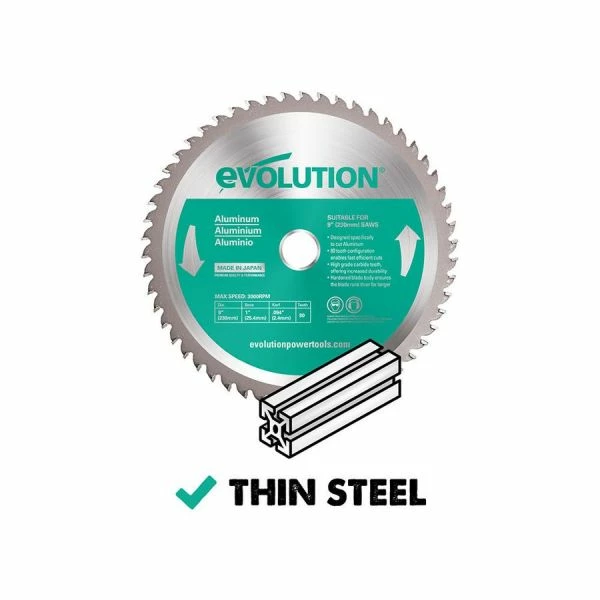 Discount ๐ Evolution Power Tools 9 In. Aluminum X 80T X 1 In. Arbor 230BLADEAL โ 2 Discount ๐ Evolution Power Tools 9 In. Aluminum X 80T X 1 In. Arbor 230BLADEAL โ - Image 2