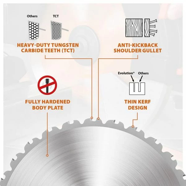 Brand new 🥰 Evolution Power Tools 9 In. Multipurpose X 26T X 1 In. Arbor RAGE230BLADE ✨ 3 Brand new 🥰 Evolution Power Tools 9 In. Multipurpose X 26T X 1 In. Arbor RAGE230BLADE ✨ - Image 3