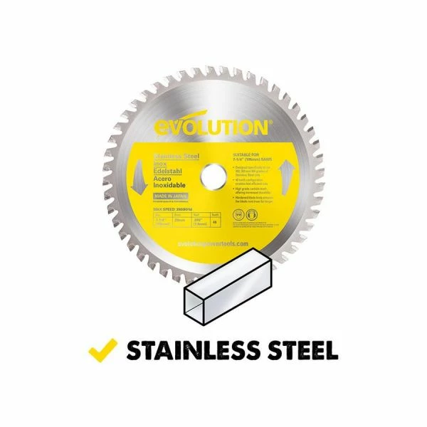 Best reviews of ๐ Evolution Power Tools 7 1/4 In. Stainless X 48T X 20mm Arbor 185BLADESSN โจ 2 Best reviews of ๐ Evolution Power Tools 7 1/4 In. Stainless X 48T X 20mm Arbor 185BLADESSN โจ - Image 2