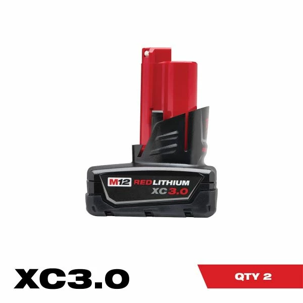 Discount 👍 Milwaukee M12 REDLITHIUM XC Battery Two Pack 48-11-2412 🔥 2 Discount 👍 Milwaukee M12 REDLITHIUM XC Battery Two Pack 48-11-2412 🔥 - Image 2