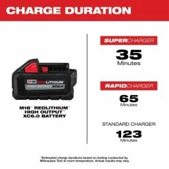 Promo 🌟 Milwaukee M18 REDLITHIUM HIGH OUTPUT XC6.0 Battery Pack 48-11-1865 🌟 -Eastwood - shop p61185 2 1