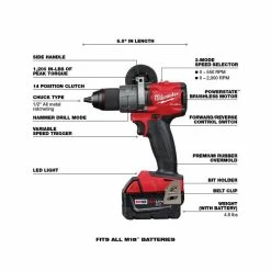 Cheapest ❤️ Milwaukee M18 FUEL 2-Tool Combo Kit: 🔨 Hammer Drill/Impact 2997-22 💯 -Eastwood - shop p61189 2 1