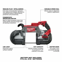 Cheap 🌟 Milwaukee M18 FUEL Deep Cut Band Saw Tool Only 2729-20 💯 -Eastwood - shop p61203 2 1