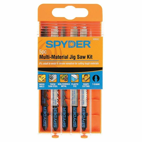 Outlet ๐ Spyder Products 5 Piece Jigsaw Blades Multimaterial 300062 ๐ 2 Outlet ๐ Spyder Products 5 Piece Jigsaw Blades Multimaterial 300062 ๐ - Image 2