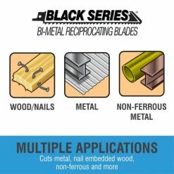 Brand new 🧨 Spyder Products 3 Piece Black Series Bi Metal Reciprocating Saw Blades 10/14 - 12 In. 200307 👏 -Eastwood - shop p64663 1 1