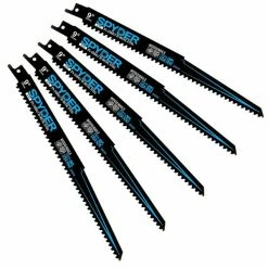 Promo ❤️ Spyder Products 5 Piece Black Series Bi Metal Reciprocating Saw Blades 6 - 9 In. 200304 🛒