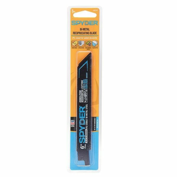 Buy 👍 Spyder Products 5 Piece Black Series Bi Metal Reciprocating Saw Blades 10/14 - 6 In. 200302 🔔 2 Buy 👍 Spyder Products 5 Piece Black Series Bi Metal Reciprocating Saw Blades 10/14 - 6 In. 200302 🔔 - Image 2
