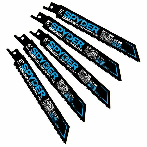 Buy 👍 Spyder Products 5 Piece Black Series Bi Metal Reciprocating Saw Blades 10/14 - 6 In. 200302 🔔 1 Buy 👍 Spyder Products 5 Piece Black Series Bi Metal Reciprocating Saw Blades 10/14 - 6 In. 200302 🔔