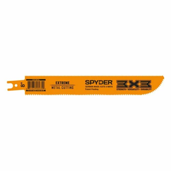 Outlet ❤️ Spyder Products 3x3 Reciprocating Saw Blade - 10/14 X 14 TPI - 8 In. 200205 ✔️ 1 Outlet ❤️ Spyder Products 3x3 Reciprocating Saw Blade - 10/14 X 14 TPI - 8 In. 200205 ✔️