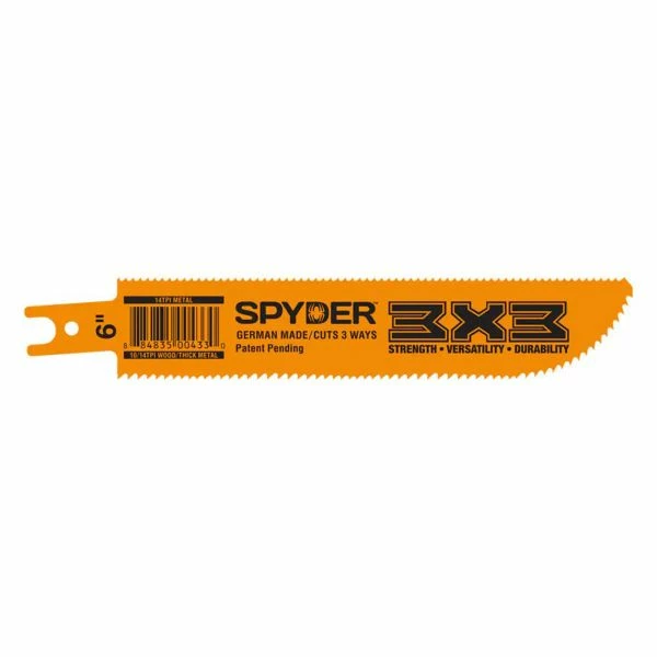 Best Pirce ๐ Spyder Products 3x3 Reciprocating Saw Blade - 10/14 X 14 TPI - 6 In. 200203 ๐ฏ 1 Best Pirce ๐ Spyder Products 3x3 Reciprocating Saw Blade - 10/14 X 14 TPI - 6 In. 200203 ๐ฏ