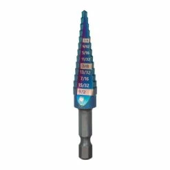 Cheapest 🤩 Spyder Products 13 Step Bit Mach-Blue Hex Shank 1/8 In. - 1/2 In. #1 19019 ✔️