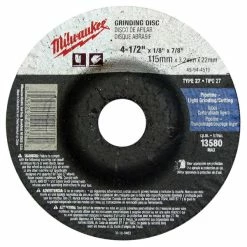 Budget 💯 Milwaukee 4-1/2 In. X 1/8 In. X 7/8 In. Grinding Wheel Type 27 49-94-4510 🥰