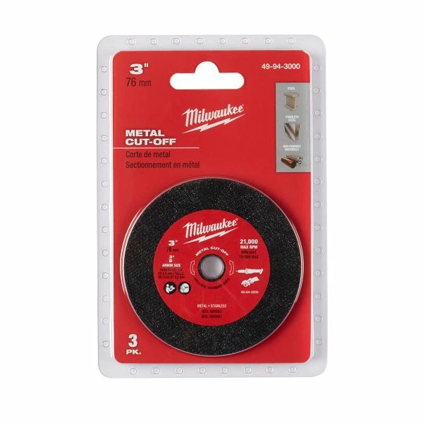 Discount ⭐ Milwaukee 3 In. Metal Cut Off Wheel 3PK 49-94-3000 🥰 2 Discount ⭐ Milwaukee 3 In. Metal Cut Off Wheel 3PK 49-94-3000 🥰 - Image 2