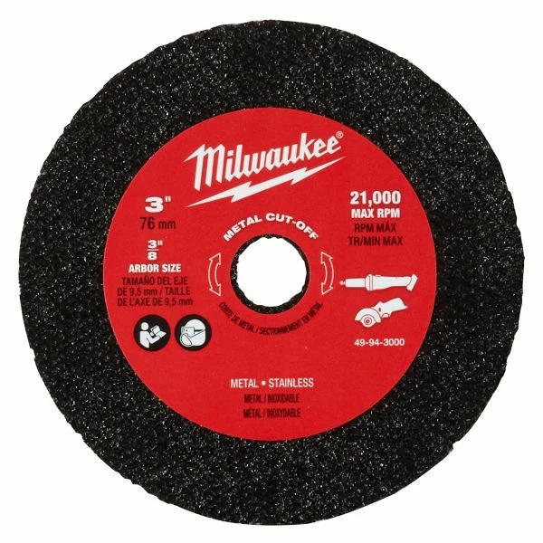 Discount ⭐ Milwaukee 3 In. Metal Cut Off Wheel 3PK 49-94-3000 🥰 1 Discount ⭐ Milwaukee 3 In. Metal Cut Off Wheel 3PK 49-94-3000 🥰