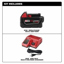 Buy 💯 Milwaukee M18 REDLITHIUM XC5.0 Starter Kit 48-59-1850 ⌛ -Eastwood - shop p64949 2 1