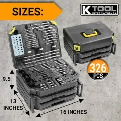 Outlet ⌛ K Tool International Master Drill Bit 326-Piece Set KTI10330 ✔️ 5 Outlet ⌛ K Tool International Master Drill Bit 326-Piece Set KTI10330 ✔️ -Eastwood - shop p65583 2 1