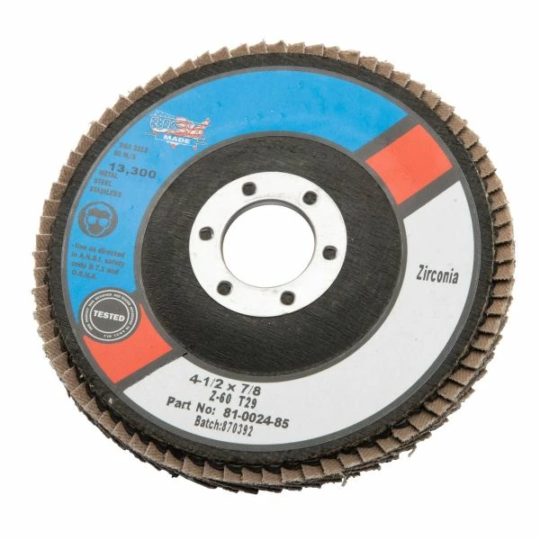 Hot Sale โ Precision Abrasives Zirconia Angle Face Flap Disc 4.5 Inch X 7/8 Inch - 60 Grit ๐ 2 Hot Sale โ Precision Abrasives Zirconia Angle Face Flap Disc 4.5 Inch X 7/8 Inch - 60 Grit ๐ - Image 2
